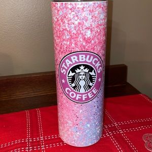 Starbucks Opal Geode Glitter 20oz Skinny Tumbler
